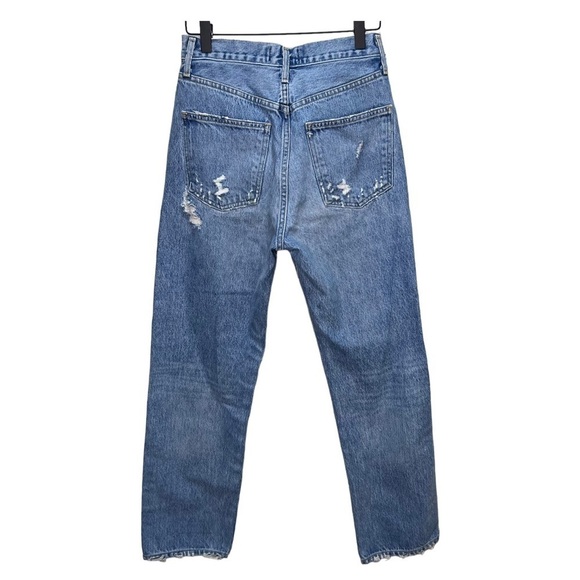 Agolde 90's Mid Rise Loose Fit Size 24 Distressed Baggy 100% Cotton Button Fly - Picture 16 of 16